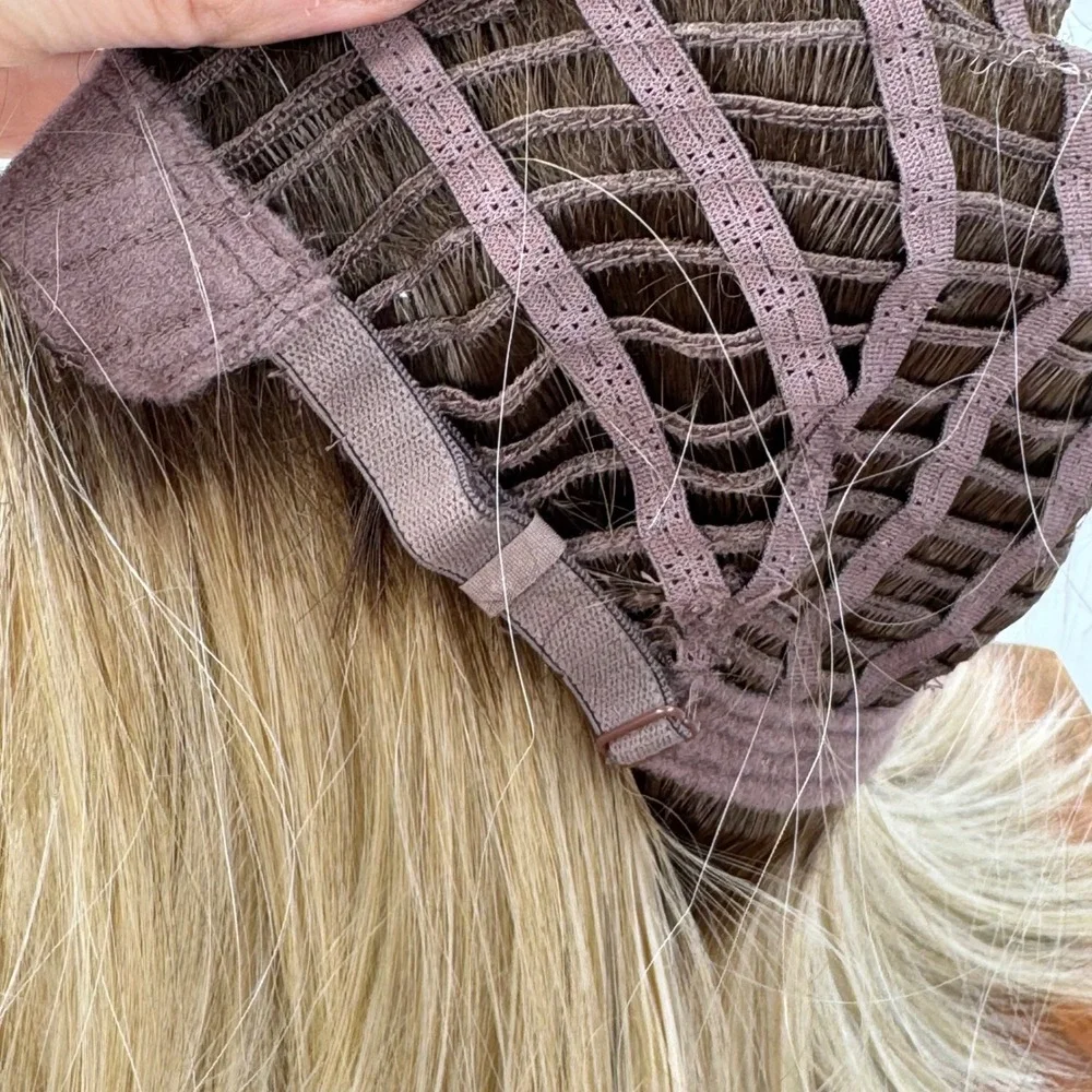 Wigs for Every Woman Wig & Wig Care Naples Blonde Ombre Dark Roots with Bangs